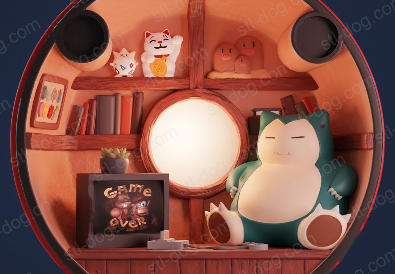 宝可梦 Pokémon 精灵球(Pokeball) 3D打印图纸